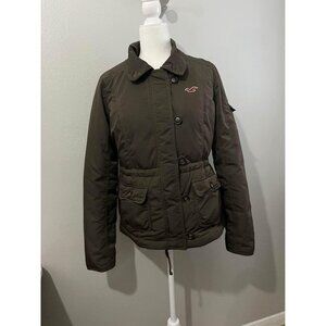 Hollister Insulated Flannel Lined Parka Jacket Size Medium